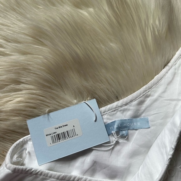 HILL HOUSE The Mila Dress In In White Eyelet Linen - Picture 5 of 5